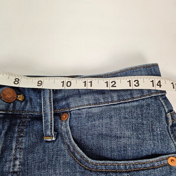 Madewell High-Rise Denim Short Glenoaks Wash Custom DIY Cutoffs 28 - Picture 2 of 10